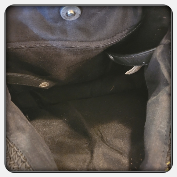 EUC Woman's Vintage Black Rosetti Shoulder Bag - Picture 5 of 10